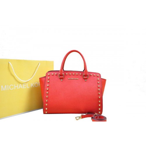 Michael Kors Selma Top-Zip Schooltas MK1990 Rood