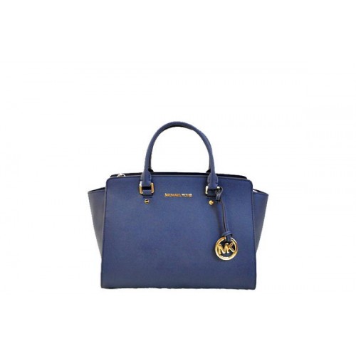 Michael Kors Selma Top-Zip Schooltas MK1990 Royal Blue