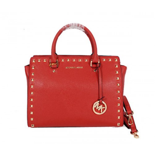 Michael Kors Selma Top-Zip Schooltas MK8710 Rood