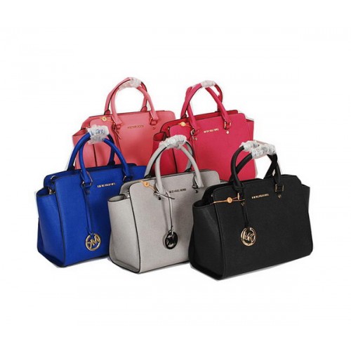 Michael Kors Selma Top-Zip Satchel Bag Origineel Leer MK6279