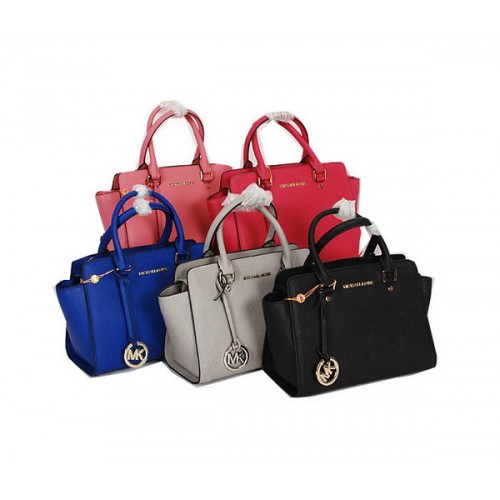 Michael Kors Selma Top-Zip Satchel Bag Origineel Leer MK6280