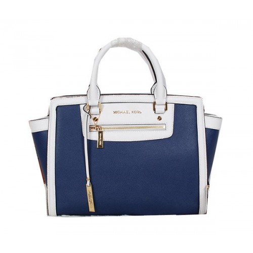 Michael Kors Sophie Schoudertas Origineel Leer MK9025 RoyalBlue