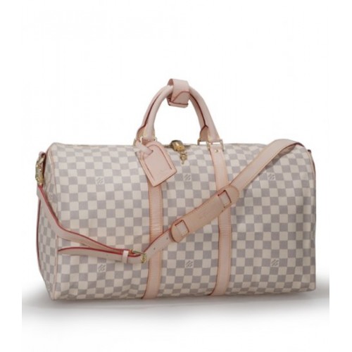 Louis Vuitton Monogram Canvas Keepall 50 met schouderriem N41430