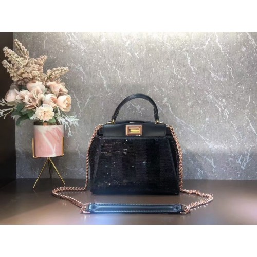 FENDI PEEKABOO ICONIC MINI Kralentas F1359 zwart