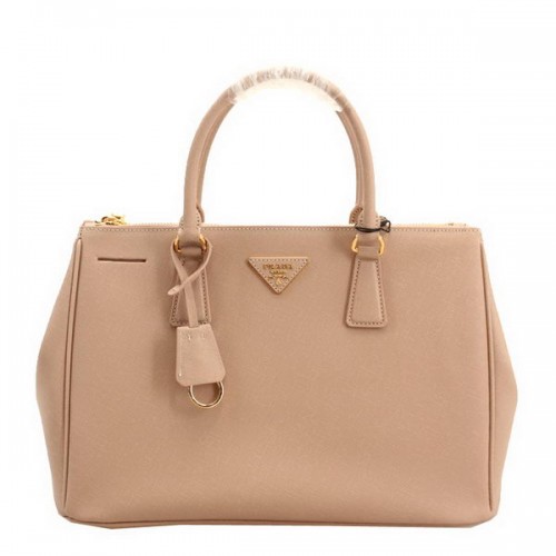 Prada BN2274 Saffiano lederen draagtas abrikoos 33 cm