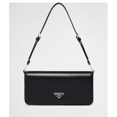 Prada geborsteld leren damestas 1BD323 zwart