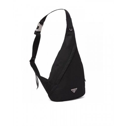 Prada Geborsteld leren tas 2VH092 zwart