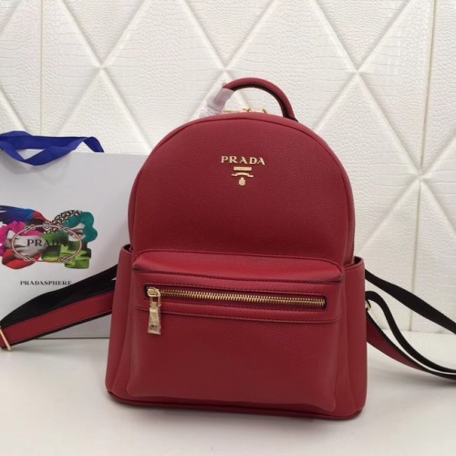 Prada Kalfsleren rugzak 2819 rood