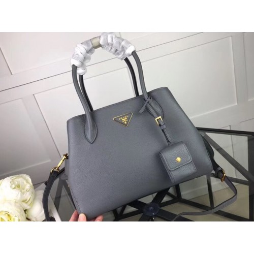 Prada Kalfsleren tas 1127 grijs