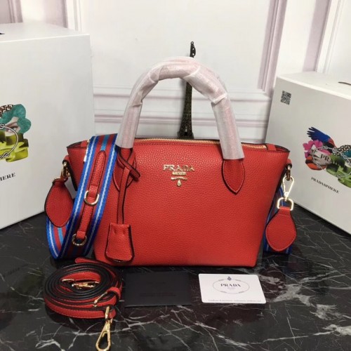 Prada Kalfsleren tas 1BA111 rood