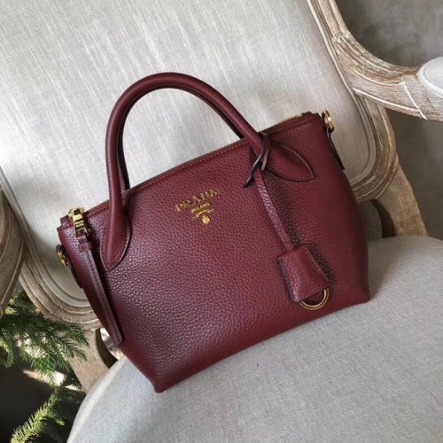 Prada Kalfsleren tas 1BH111 Burgundy