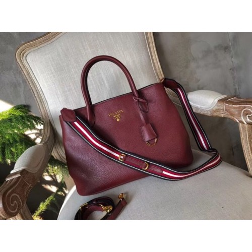Prada Kalfsleren tas BN1579 Bordeaux