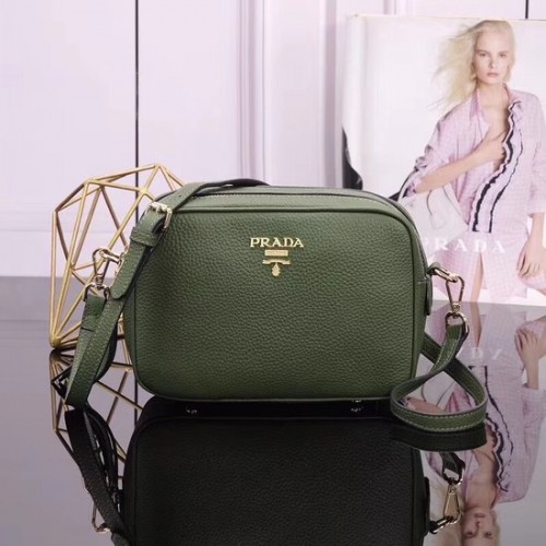 Prada kalfsleren schoudertas 1BH082 groen