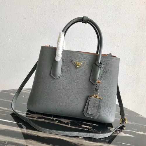 Prada Hertenleer tas 1BG008 grijs