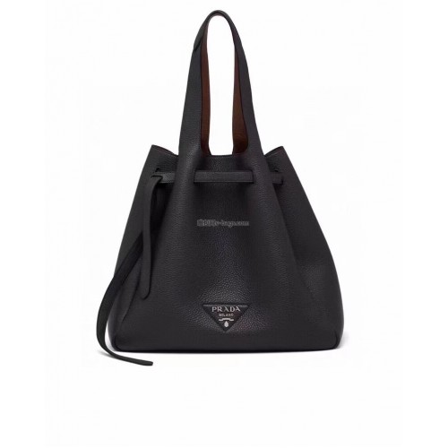 Prada Hertenleer tas schoudertas 1BG339 zwart