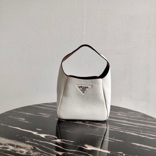 Prada draagtas van hertenleer 1BC127 wit