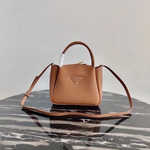 Prada draagtas van hertenleer 1BC145 bruin