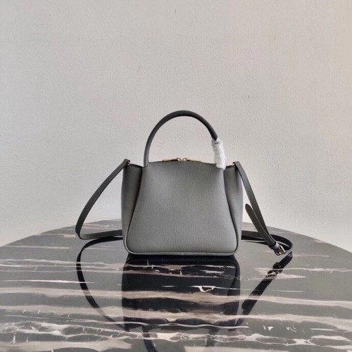 Prada draagtas van hertenleer 1BC145 grijs
