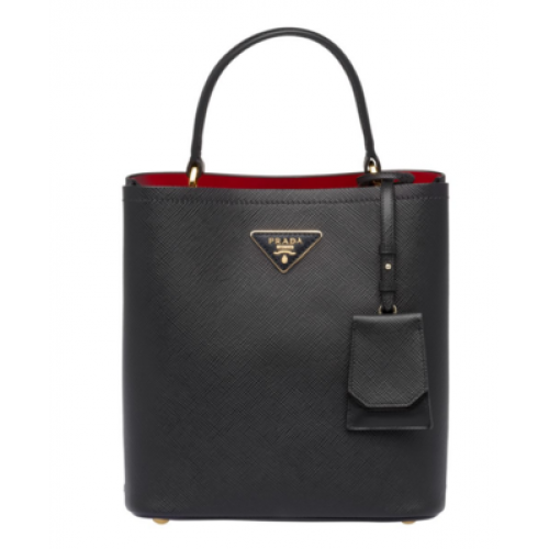 Prada Double Saffiano leren tas 1BA212 zwart