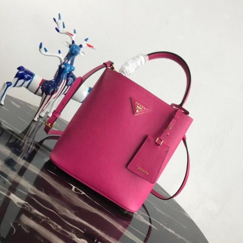 Prada Double Saffiano leren tas 1BA212 roze