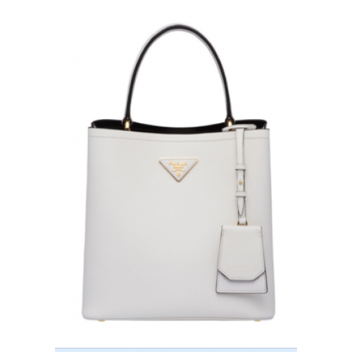 Prada Double Saffiano leren tas 1BA212 wit