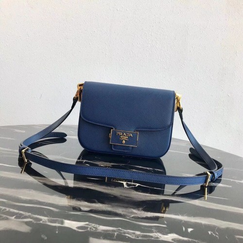 Prada Embleme Saffiano leren tas 1BD217 groen