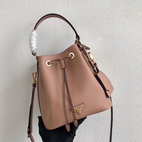Prada Galleria Saffiano Leren Tas 1BE032 Nude