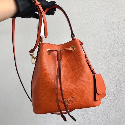 Prada Galleria Saffiano Leren Tas 1BE032 Oranje