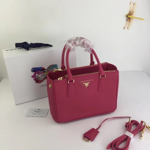 Prada Galleria Kleine Saffiano Leren Tas BN2316 roze