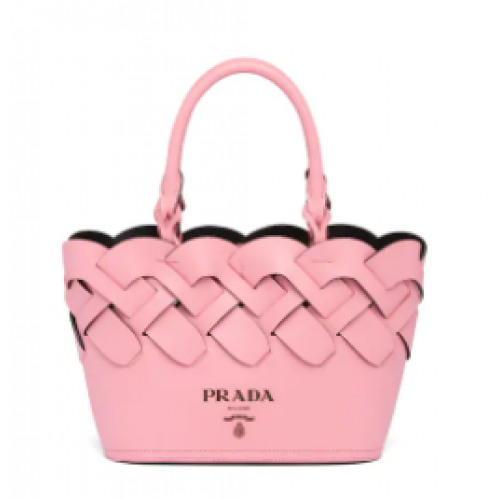 Prada Leren Tress Tote 1BG318 roze