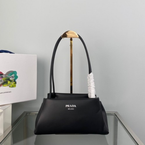 Prada Leren Triangle tas 1BA368 zwart