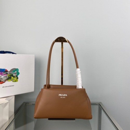 Prada Leren Triangle tas 1BA368 bruin