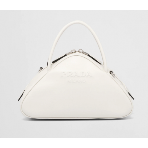 Prada Leren Triangle tas 1BB082 wit