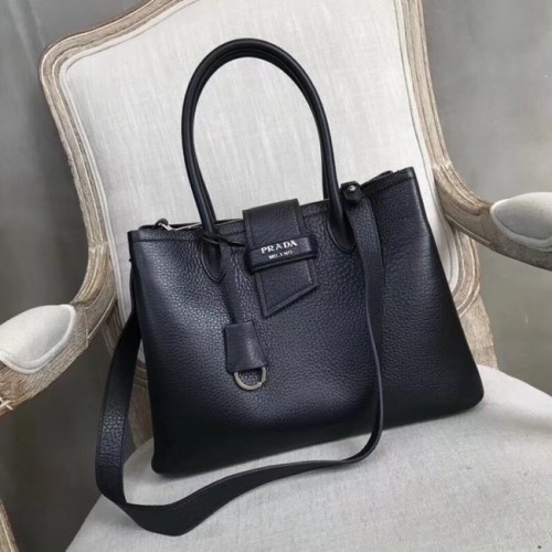 Prada Leren handtas 1BG148 zwart