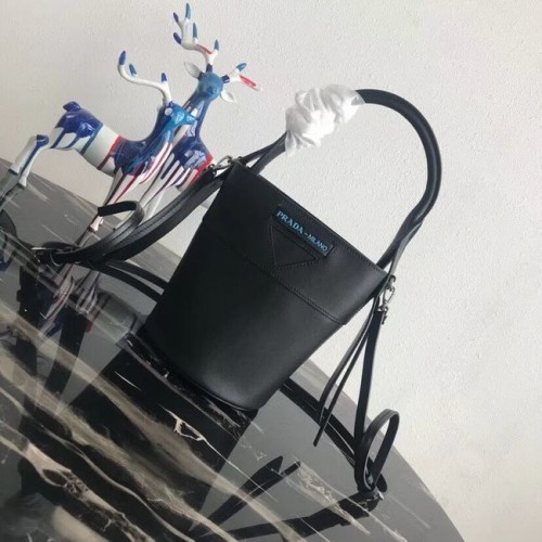Prada Margit leren schoudertas 1BE015 Zwart
