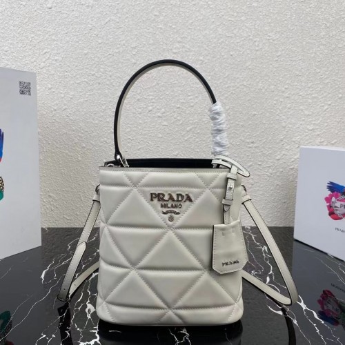 Prada Nappa lederen Prada Spectrum Tote 1BG319 wit