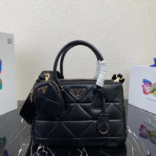 Prada Nappa lederen Prada Spectrum Tote 1BG863 zwart