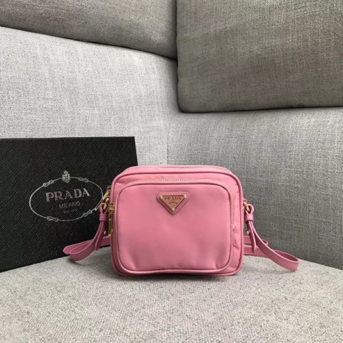 Prada nylon schoudertas 82022 roze