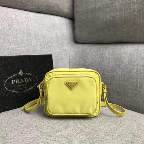 Prada nylon schoudertas 82022 geel