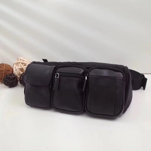 Prada Heuptasje van nylon en leer VA0258 zwart