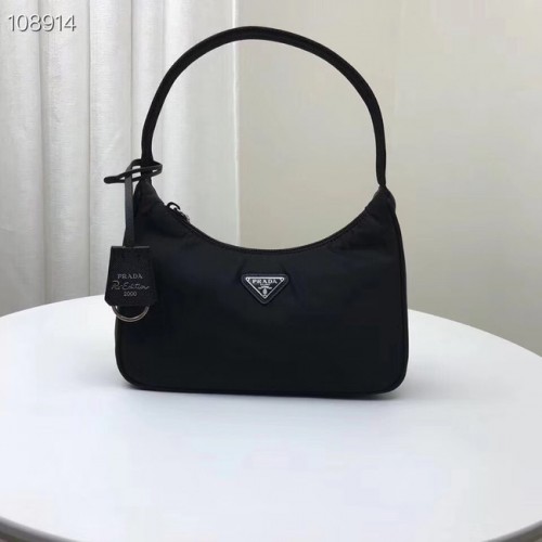 Prada Re-Edition 2000 nylon minitas 1NE515 zwart