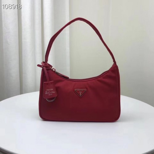 Prada Re-Edition 2000 nylon minitas 1NE515 rood