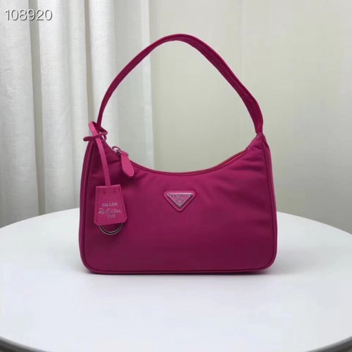 Prada Re-Edition 2000 nylon minitas 1NE515 roze