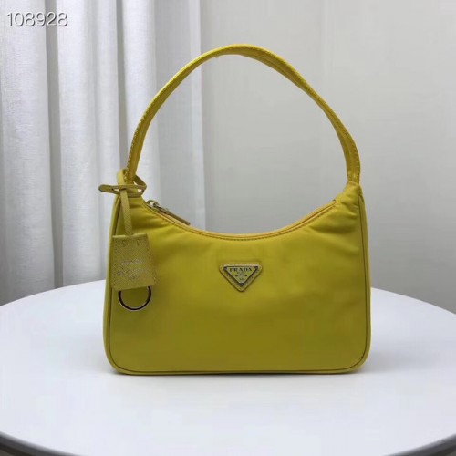 Prada Re-Edition 2000 nylon minitas 1NE515 geel