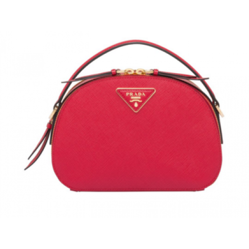 Prada Odette Saffiano leren tas 1BH123 rood