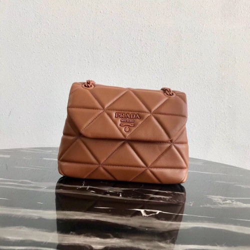 Kleine Prada Spectrum schoudertas 1BD233 Bruin