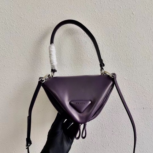 Prada handtas van gewatteerd nappaleer 3BA315 violet