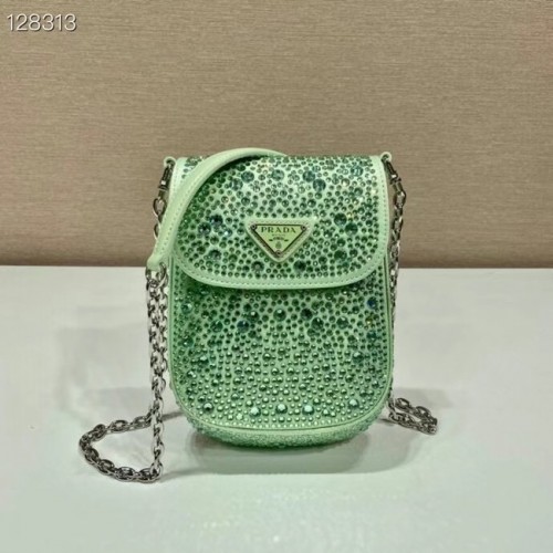 Prada Prada kristallen minitas 1BH185 groen