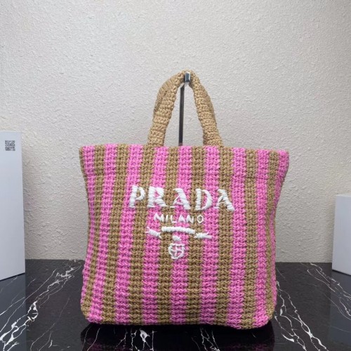 Prada Raffia draagtas 1NE229 roze