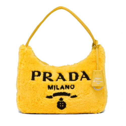 Prada Re-Edition 2000 badstof minitas 1NE515 geel